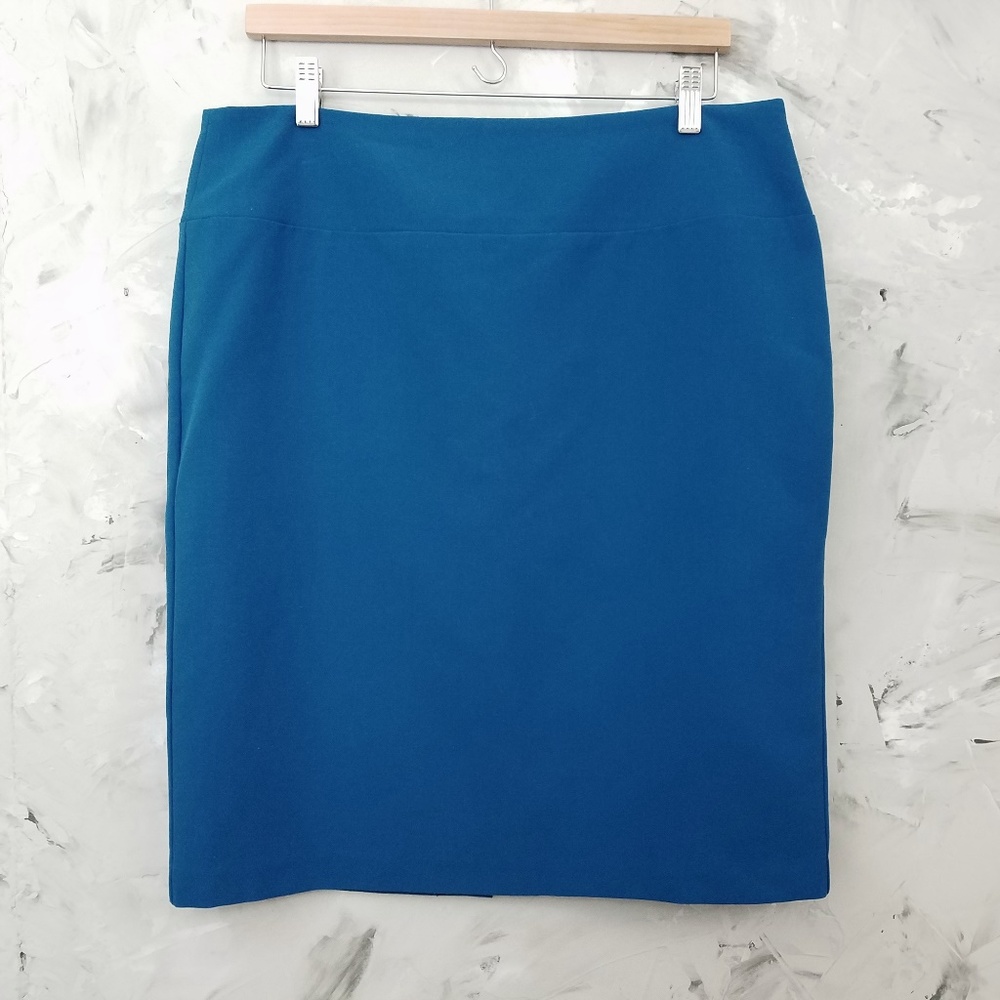 ALFANI Deep Blue Business Casual Skirt